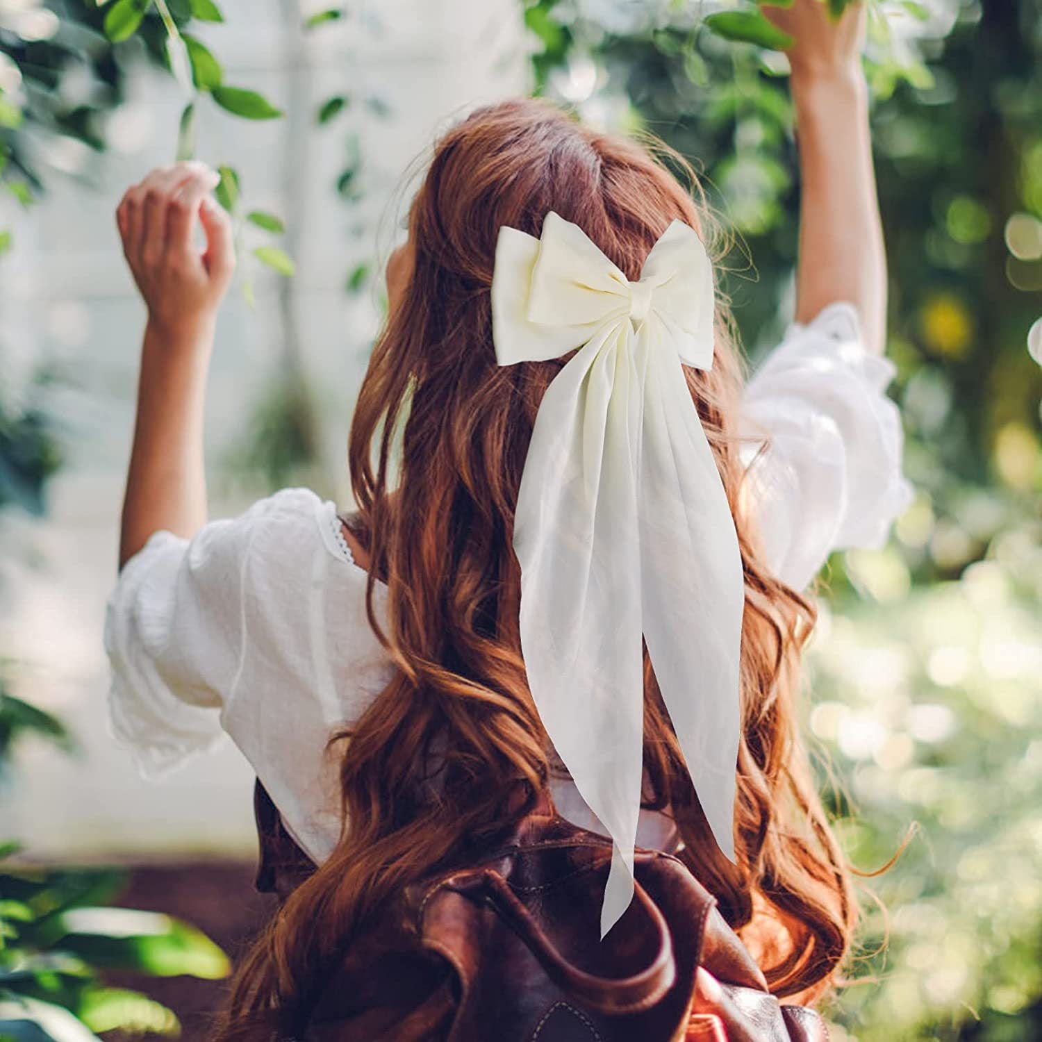 Wholesale Fabric Ribbon Bow Spring Clip Hairpin